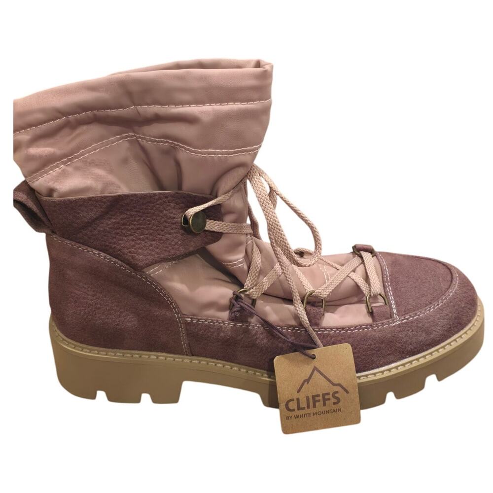 Cliffs by White Mountain Gleamy Lt Gray Snow Boots NEW Size 9.5